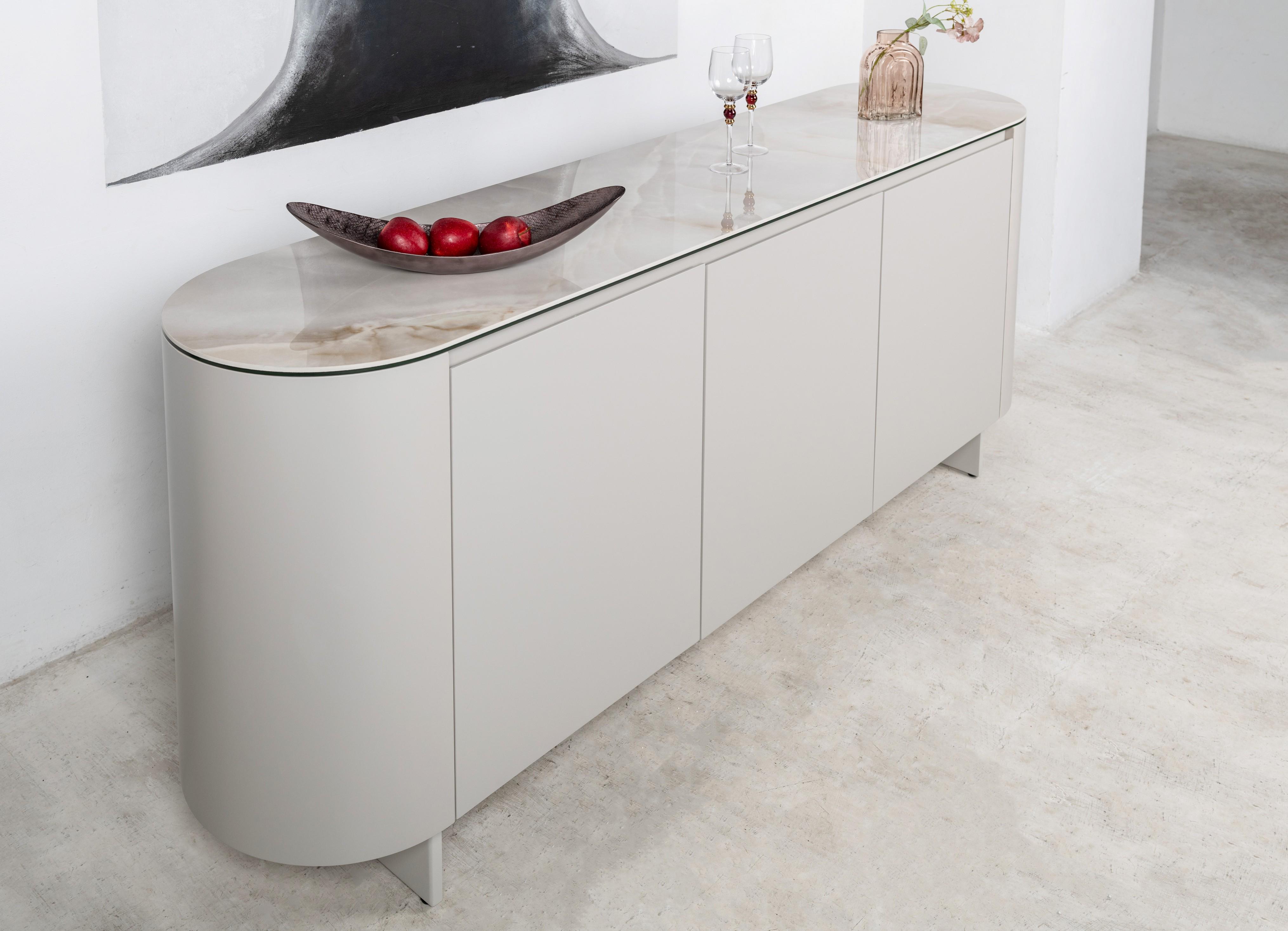 Буфет Лунарио 2000х450х810 мм Айвори оникс/Айвори (30980343) - фото 7