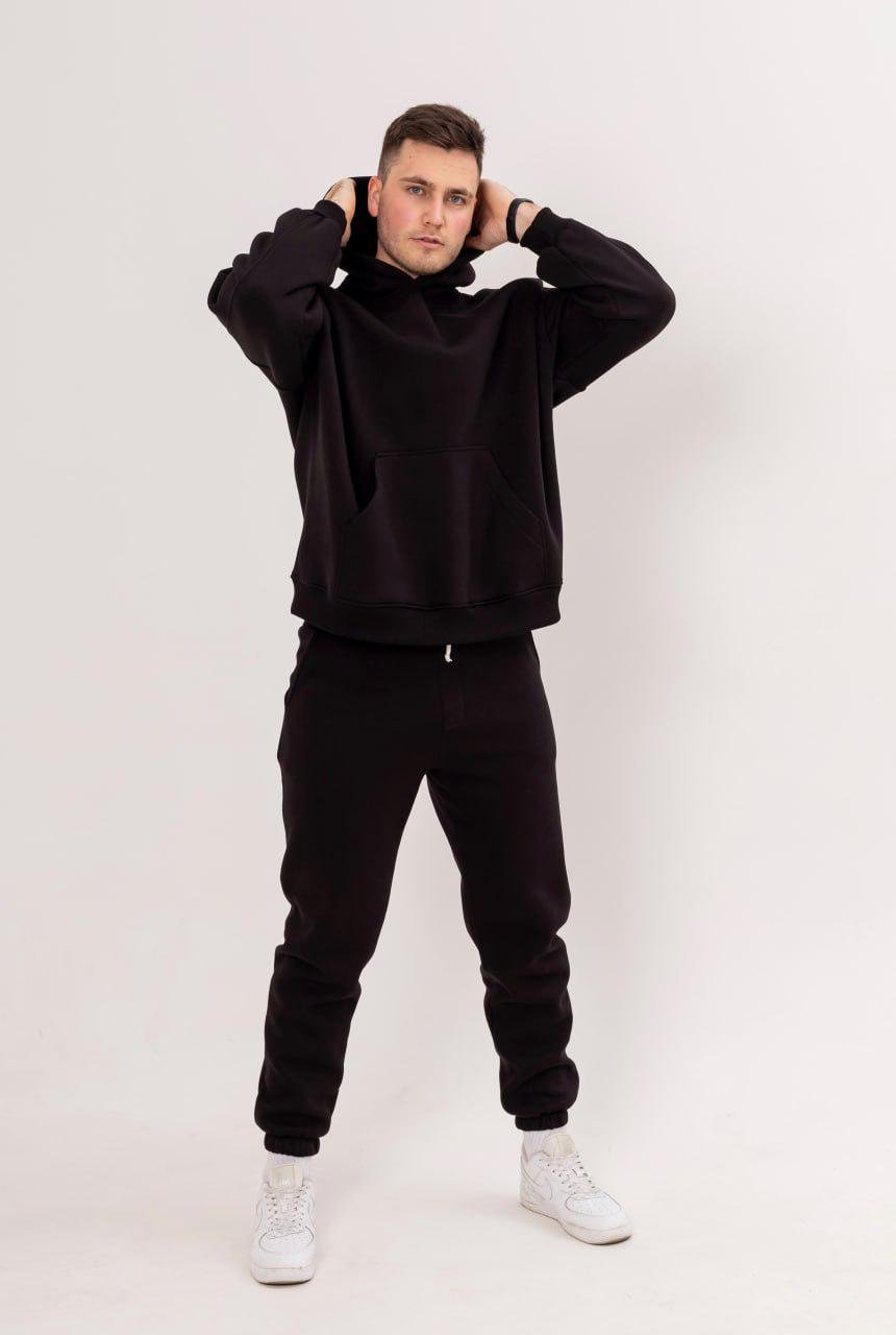 Спортивный костюм мужской Oversize Demi с начесом L Черный (BL7390-884)