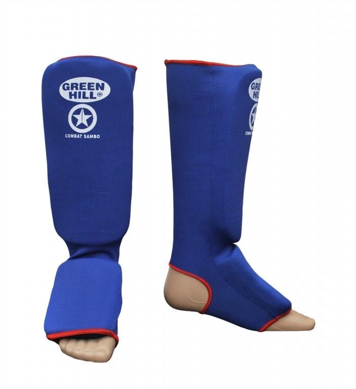 Защита ног Green Hill SIC-6131 голень стопа эластан S Синий (6936116105341)