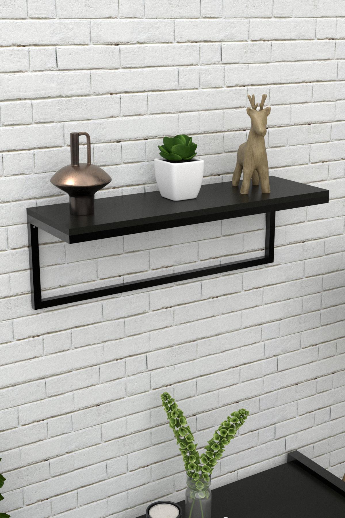 Полиця настінна Ліра EcoLoft DSP-1202 в стилі лофт Чорний (26621704)