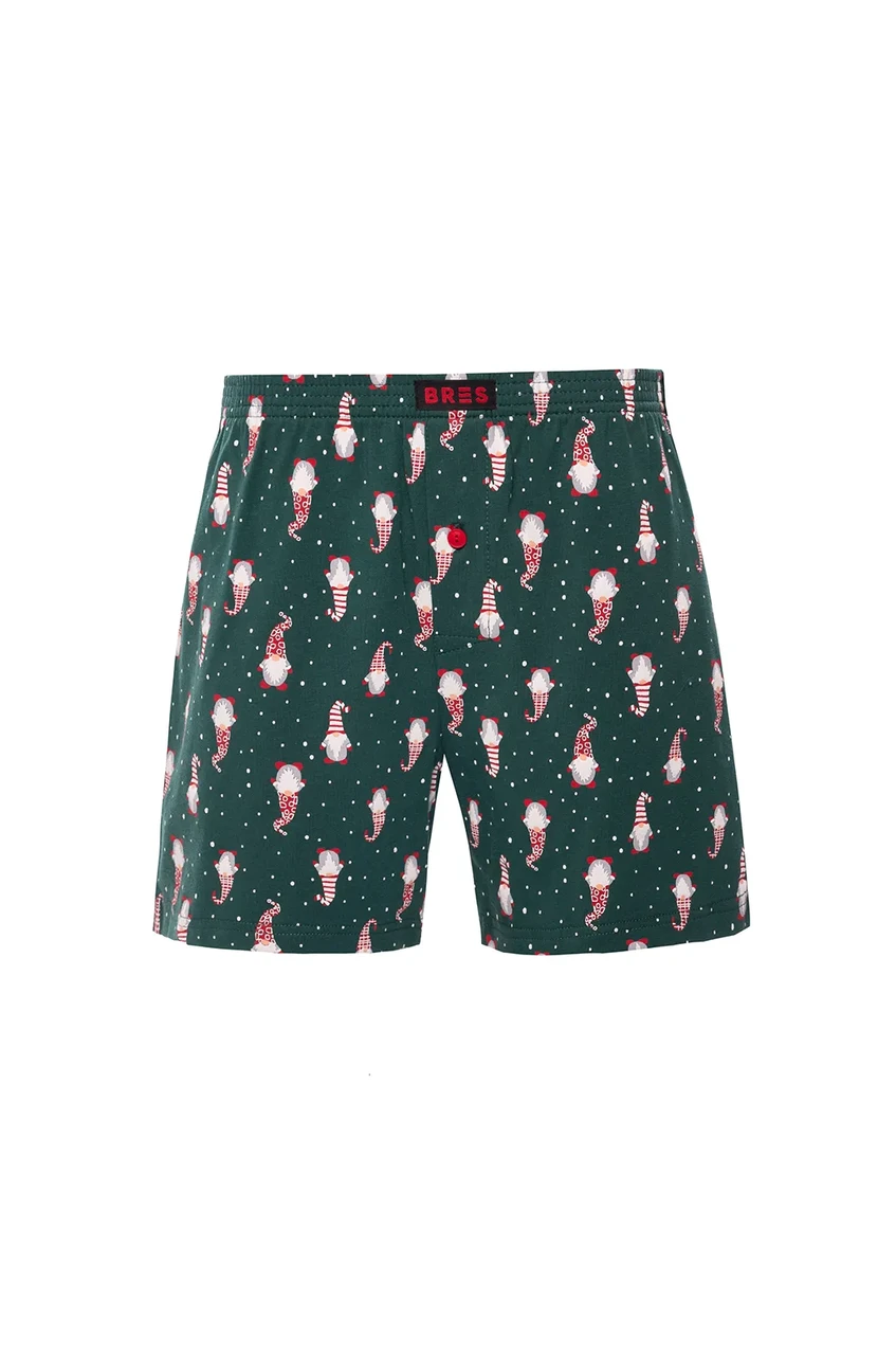 Трусы семейные мужские Ellen BRES MBXK 307/01/140k с новогодним принтом S Зеленый