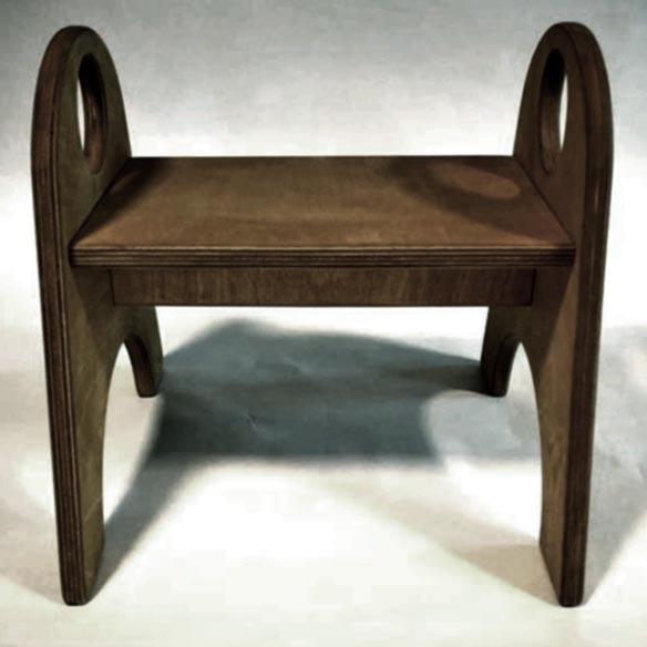 Стульчик из дерева Оскол Капучино (ТАБ-002109)