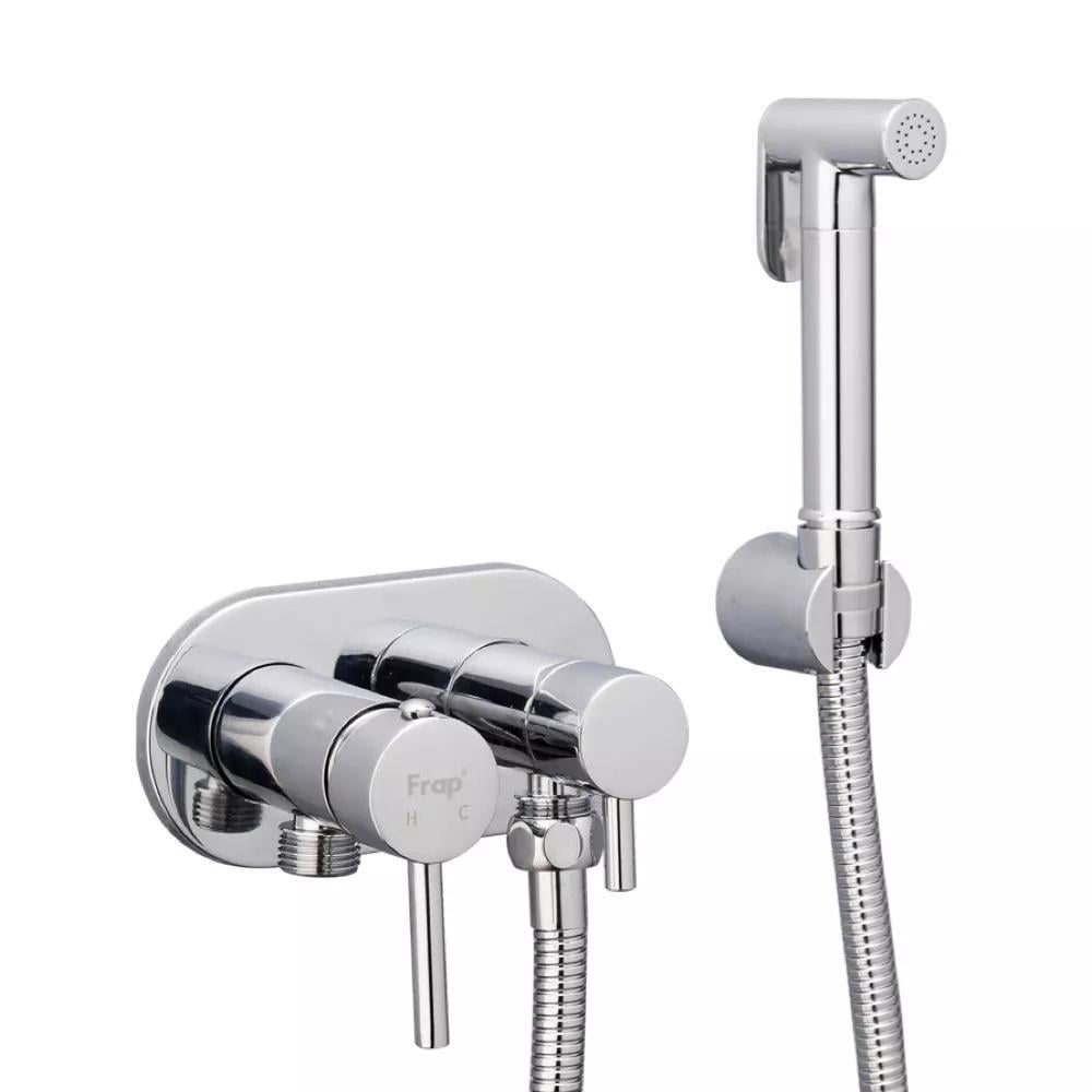 Душ гигиенический Frap F7508 с приборным краном 1/2" Хром (1033775)