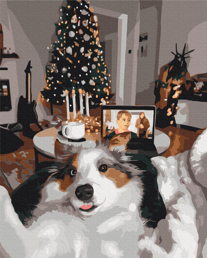 Картина по номерам Brushme Премиум Новогодние друзья 40x50 см (PBS53373)