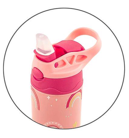 Термос-поильник детский с трубочкой Rainbow 350 мл (30163) - фото 3 Термос-поильник детский с трубочкой Rainbow 350 мл (30163) - фото 3