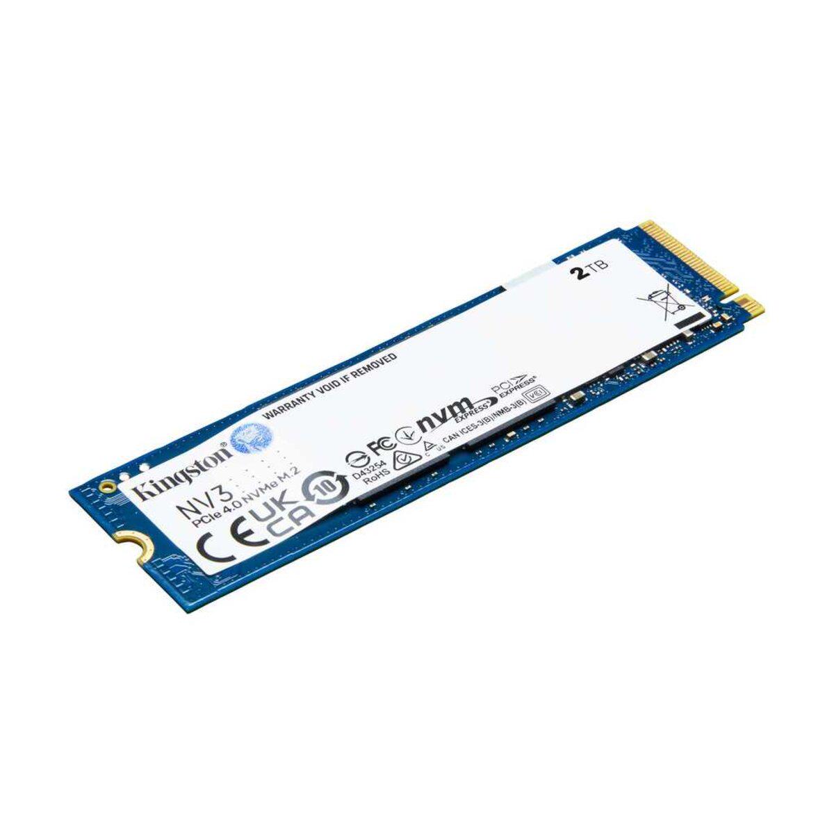 SSD-диск Kingston M.2 NV3 2000 GB PCIe 4.0 NVMe (SNV3S/2000G) - фото 2 SSD-диск Kingston M.2 NV3 2000 GB PCIe 4.0 NVMe (SNV3S/2000G) - фото 2