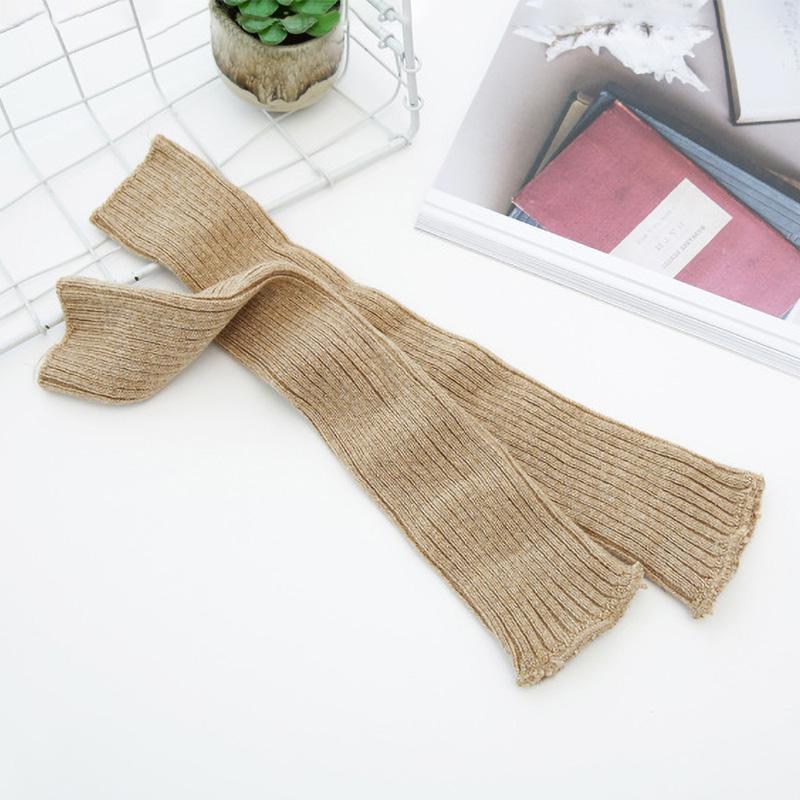 Мітенки довгі в рубчик One size Бежевий (1632) - фото 3 Мітенки довгі в рубчик One size Бежевий (1632) - фото 3