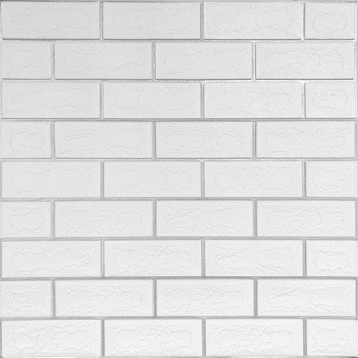 Панель стеновая Sticker Wall SW-00001502 700х700х5 мм Белый (991943607)