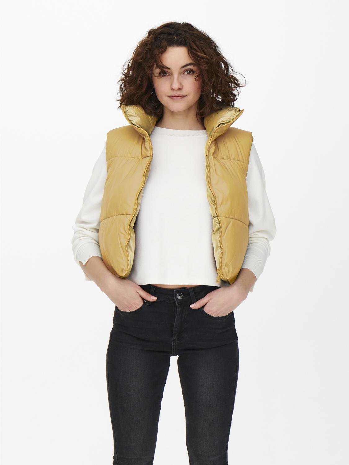 Жилет женский Only 15245572 S Желтый (1842591)