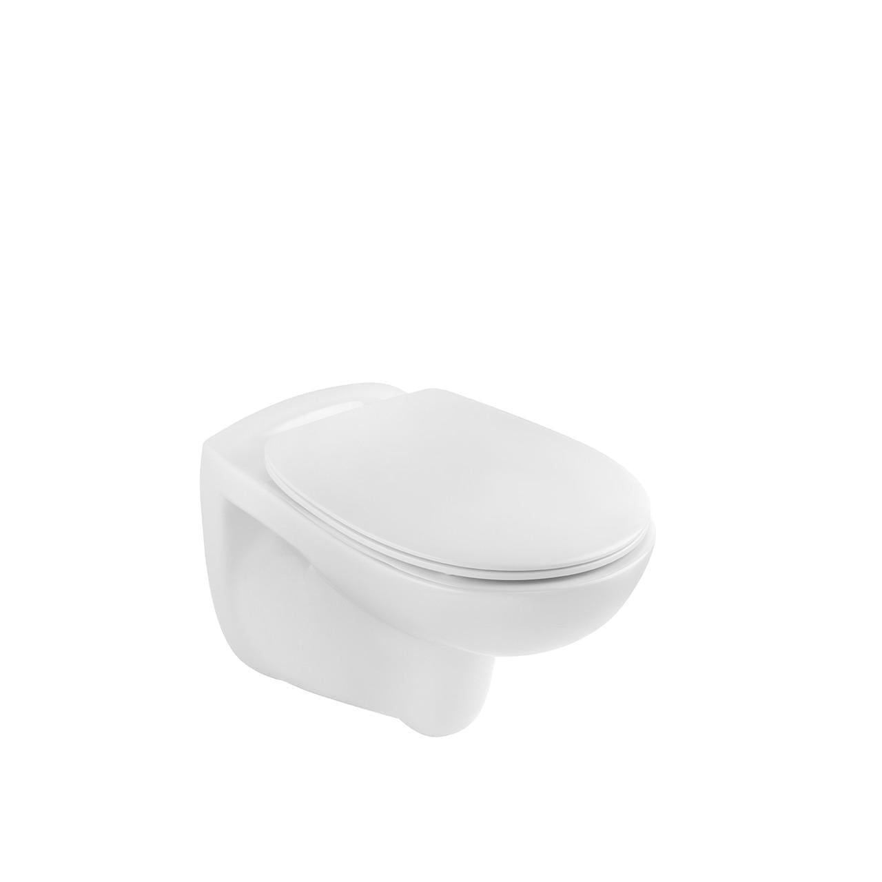 Унітаз підвісний безобідковий Kroner Oker WHI533536 RIMLESS з сидінням KO533536WHIR