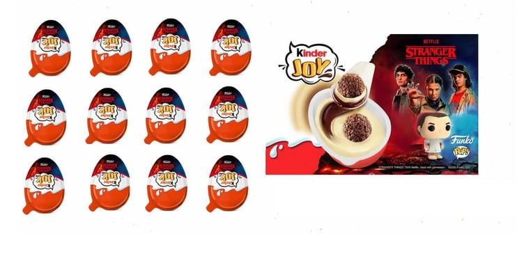 Яйце Kinder Joy Funko Pop Stranger Things Кіндер Джой Дивні дива 240 г 12 шт.