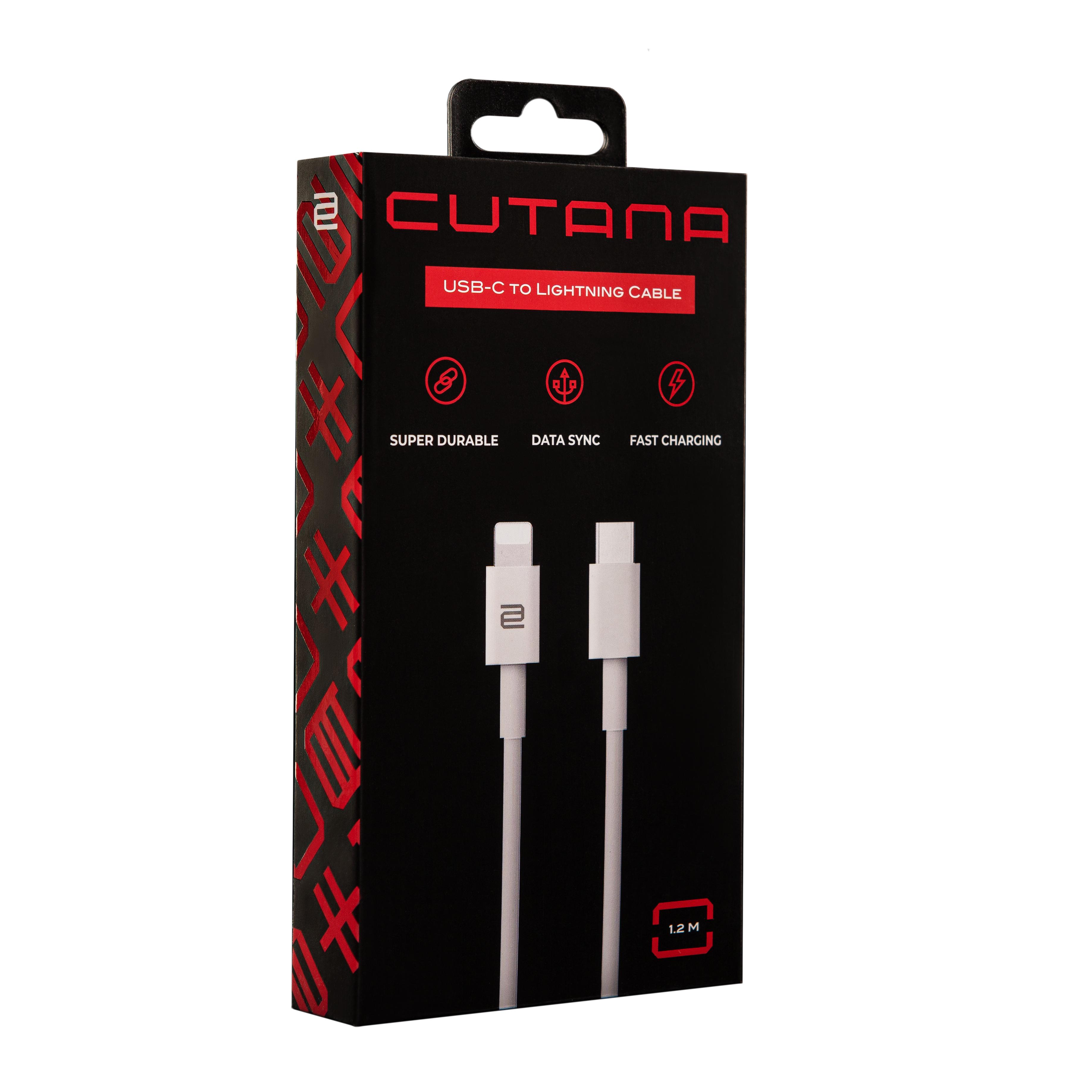 Кабель для зарядки мобільного телефона/планшета Cutana USB-C-Lightning 1,2 м Білий - фото 3