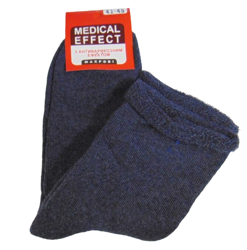 Носки теплые с антиварикозным эффектом Житомир medical effect р. 41-45 Синий (2065076368)
