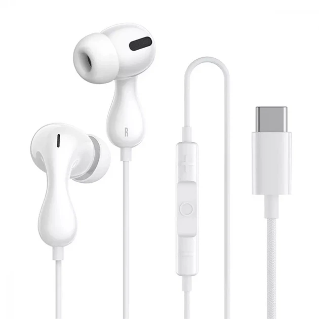 Наушники BASEUS Encok CZ20 Type-C Wired Earphones A00171400213-00 White (34185449)