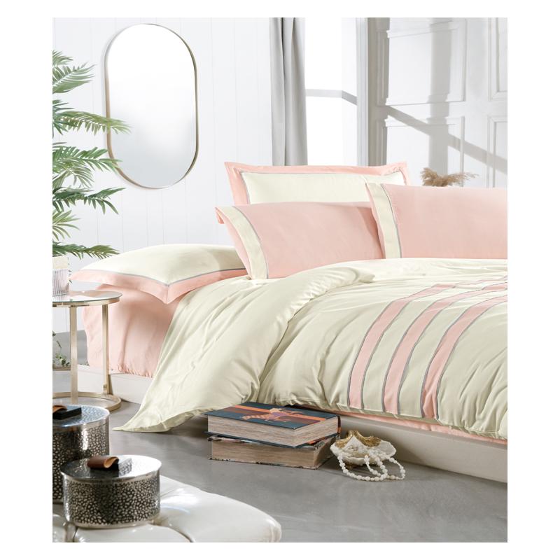 Комплект постельного белья Silkarea Lucia Кремовый/Розовый Комплект постельного белья Silkarea Lucia Кремовый/Розовый
