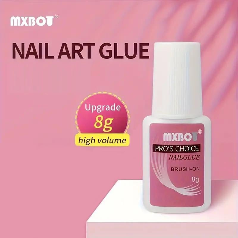Клей с кисточкой MXBO Pro's Choice 8 г для накладных ногтей/типс/страз/декора Прозрачный - фото 6 Клей с кисточкой MXBO Pro's Choice 8 г для накладных ногтей/типс/страз/декора Прозрачный - фото 6