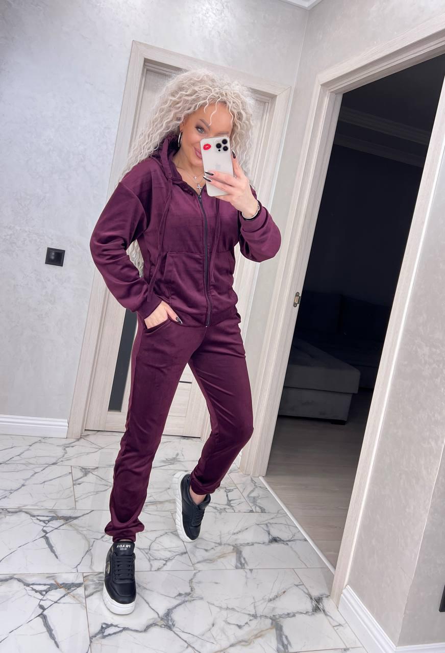Костюм женский Delux L Бордовый (2818) - фото 9