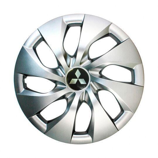 Автомобильные колпаки SKS 416 R16 с логотипом Mitsubishi 4 шт. Серебристый