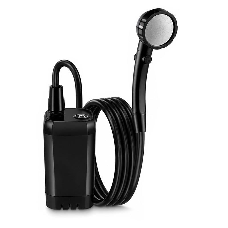 Туристический душ портативный Lesko аккумуляторный с насосом 6000 mAh Black (36490892)