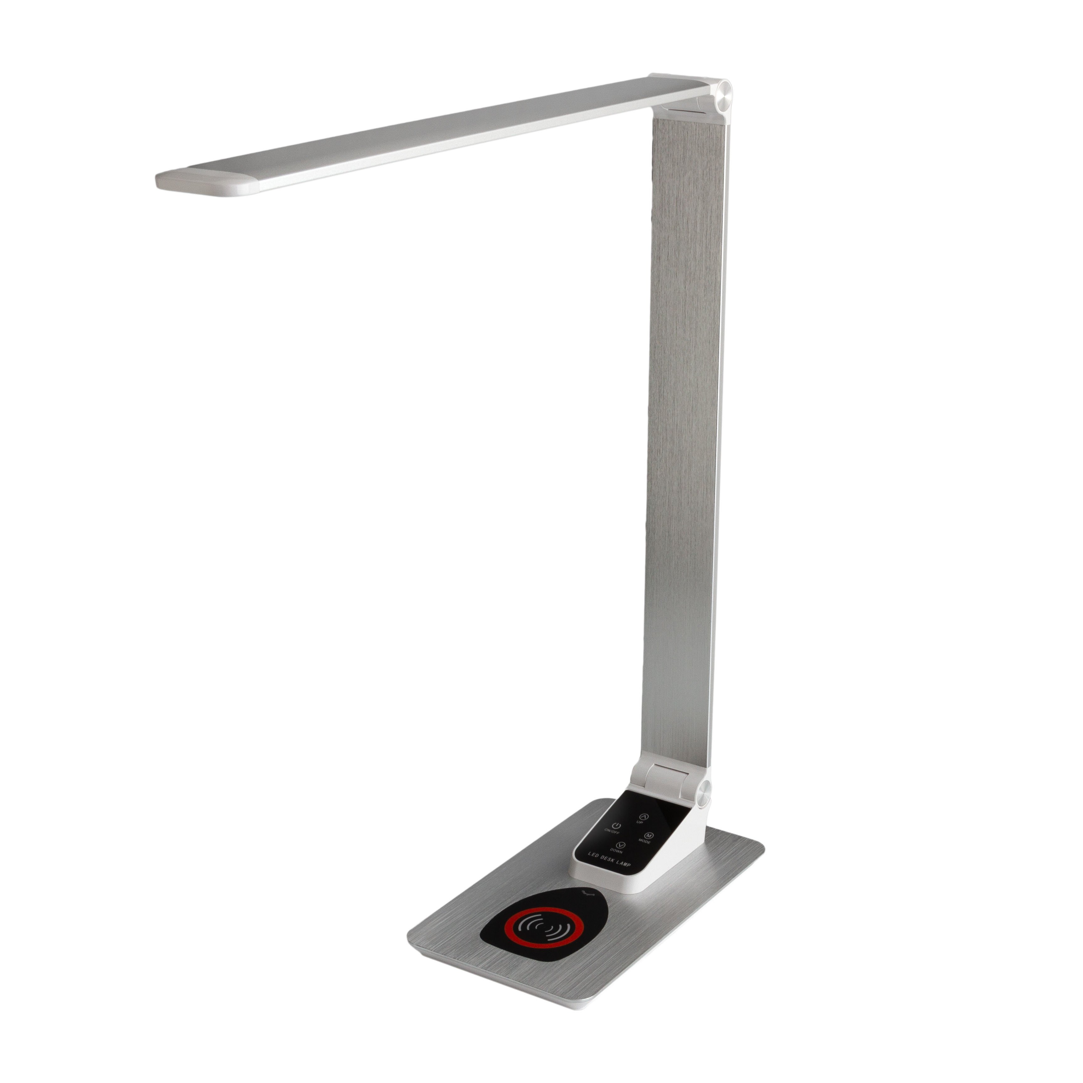 Настільна лампа Lightrich TX-180 c бездротовою зарядкою, Silver