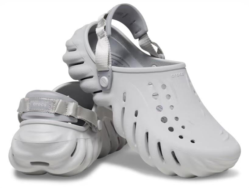 Крокси чоловічі Crocs Echo Clog Atmosphere р. 48/49 Сірий (26161)
