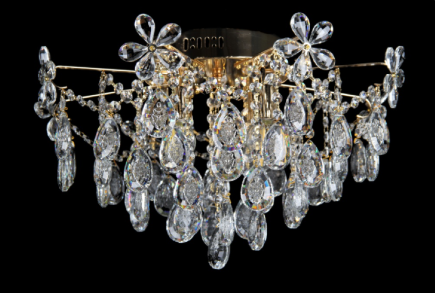 Хрустальная люстра L1379/4 FGD Золото/Белый (AN000390)