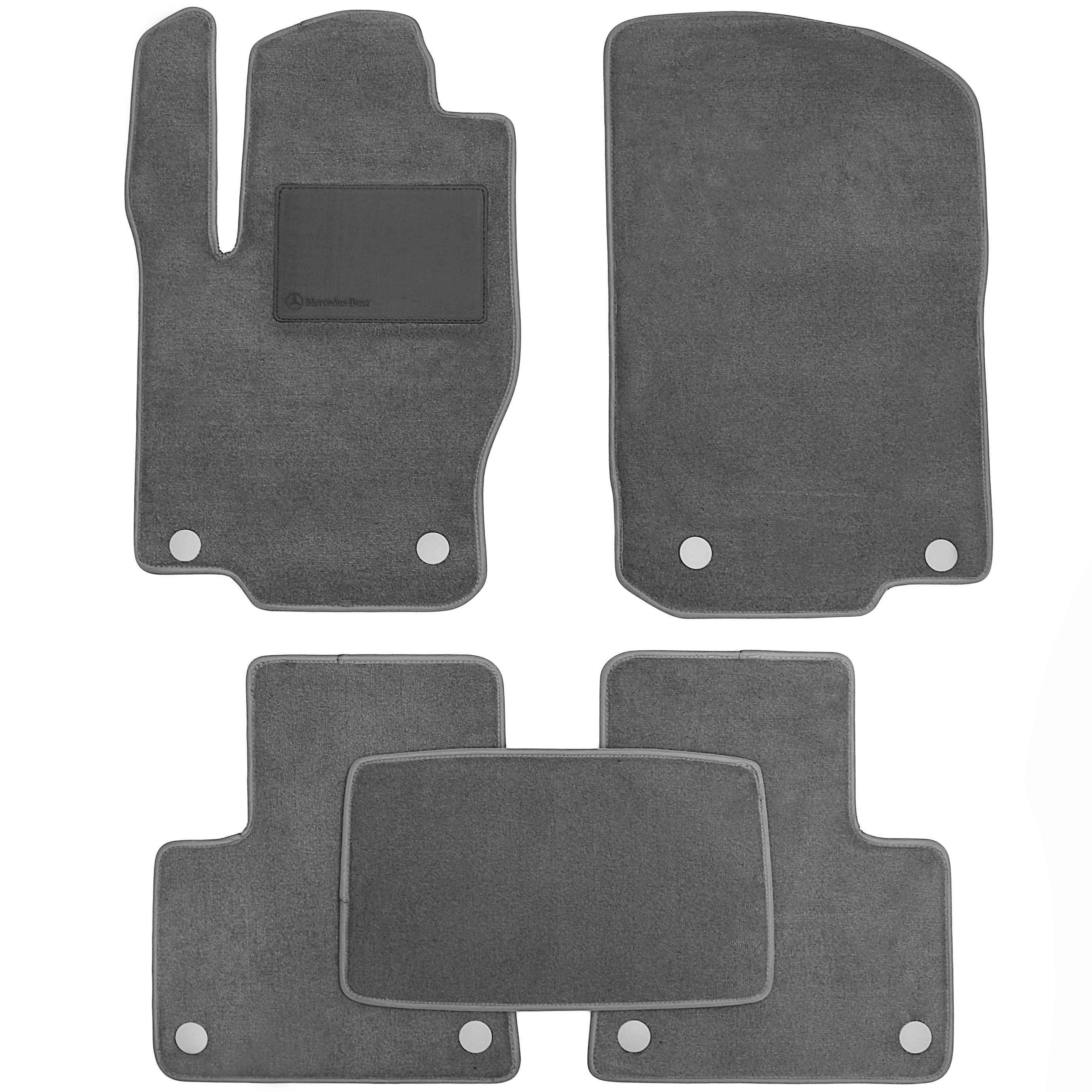 Коврики в салон для Mercedes ML-Class/GLE W166 '11-18 текстильные Optimal Серый