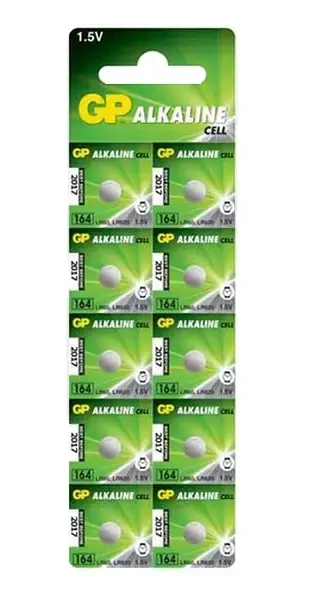 Батарейки GP Batteries Alkaline AG1/LR60/LR620/364/164/SR621W 10 шт.