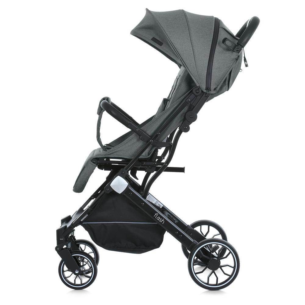 Коляска детская Flash Stone Gray прогулочная с чехлом на ножки Темно-серый (M 5727-1) - фото 6 Коляска детская Flash Stone Gray прогулочная с чехлом на ножки Темно-серый (M 5727-1) - фото 6