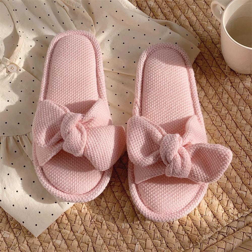 Тапочки домашние Warm Story Хлопковый бантик р. 40-41 Рожевий (0035)