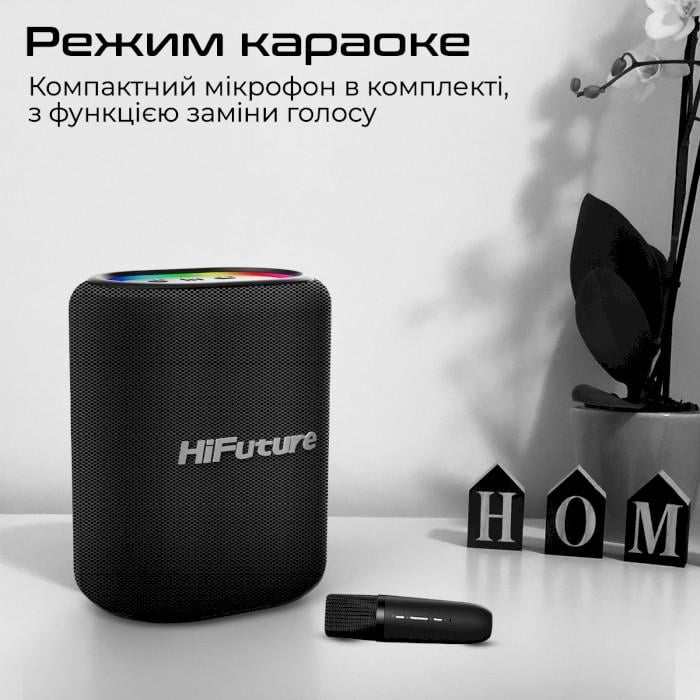 Портативная колонка HiFuture Vocalist 100 25W Bluetooth 5.0 3600 mAh Black (vocalist100.black) - фото 6