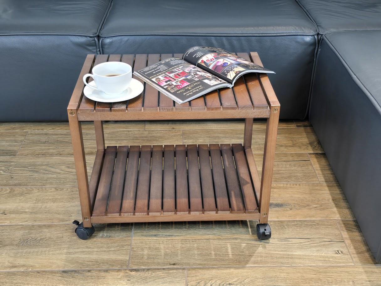 Журнальний столик дерев'яний 52х36х45 см Коричневий (жс1к) - фото 3 Журнальний столик дерев'яний 52х36х45 см Коричневий (жс1к) - фото 3