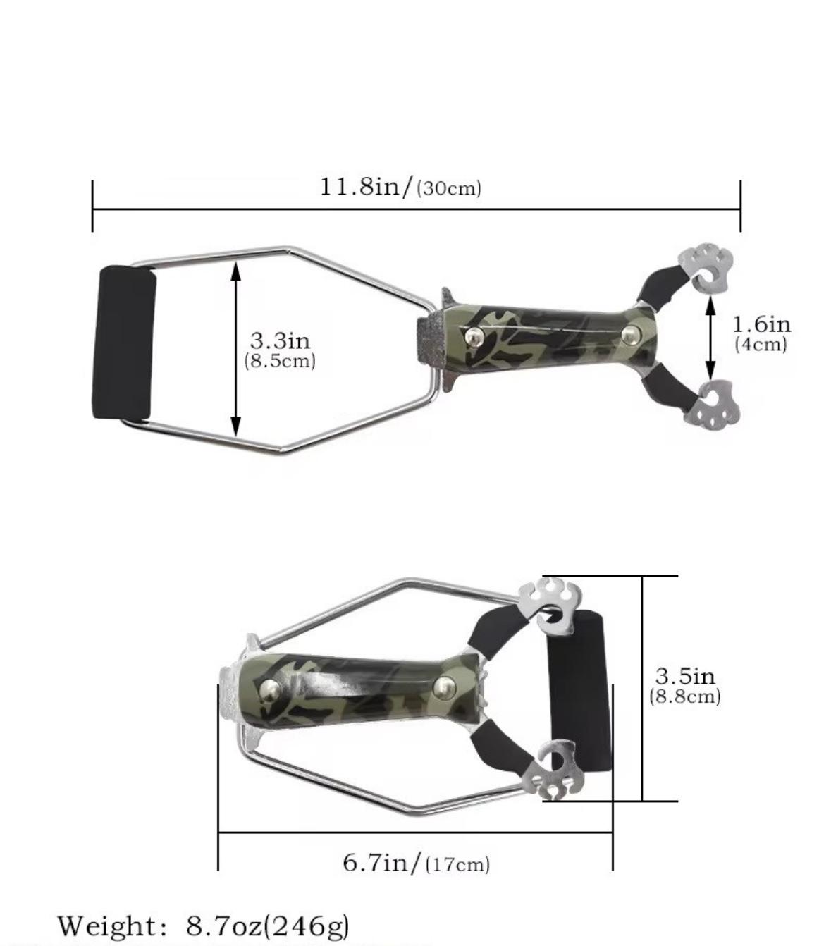 Рогатка металева з упором SFU Lite для риболовлі/полювання/спортивної стрільби (0015) - фото 2 Рогатка металева з упором SFU Lite для риболовлі/полювання/спортивної стрільби (0015) - фото 2