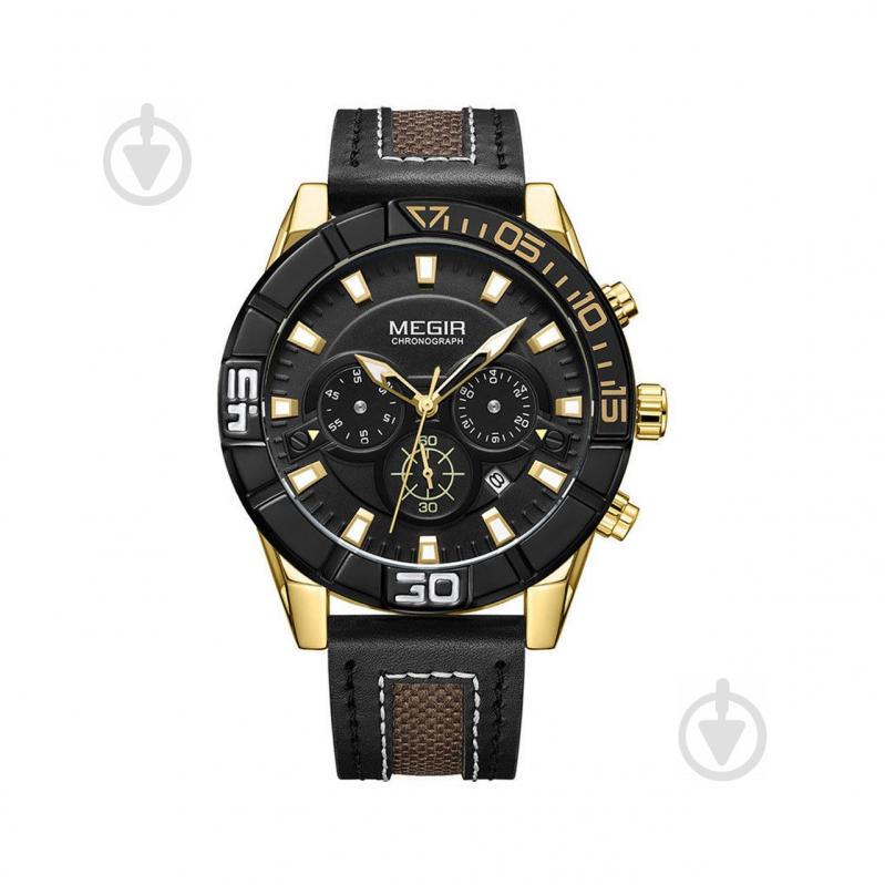 Часы Megir Gold Black MG2066 (ML2066GGD-BK-1N3)