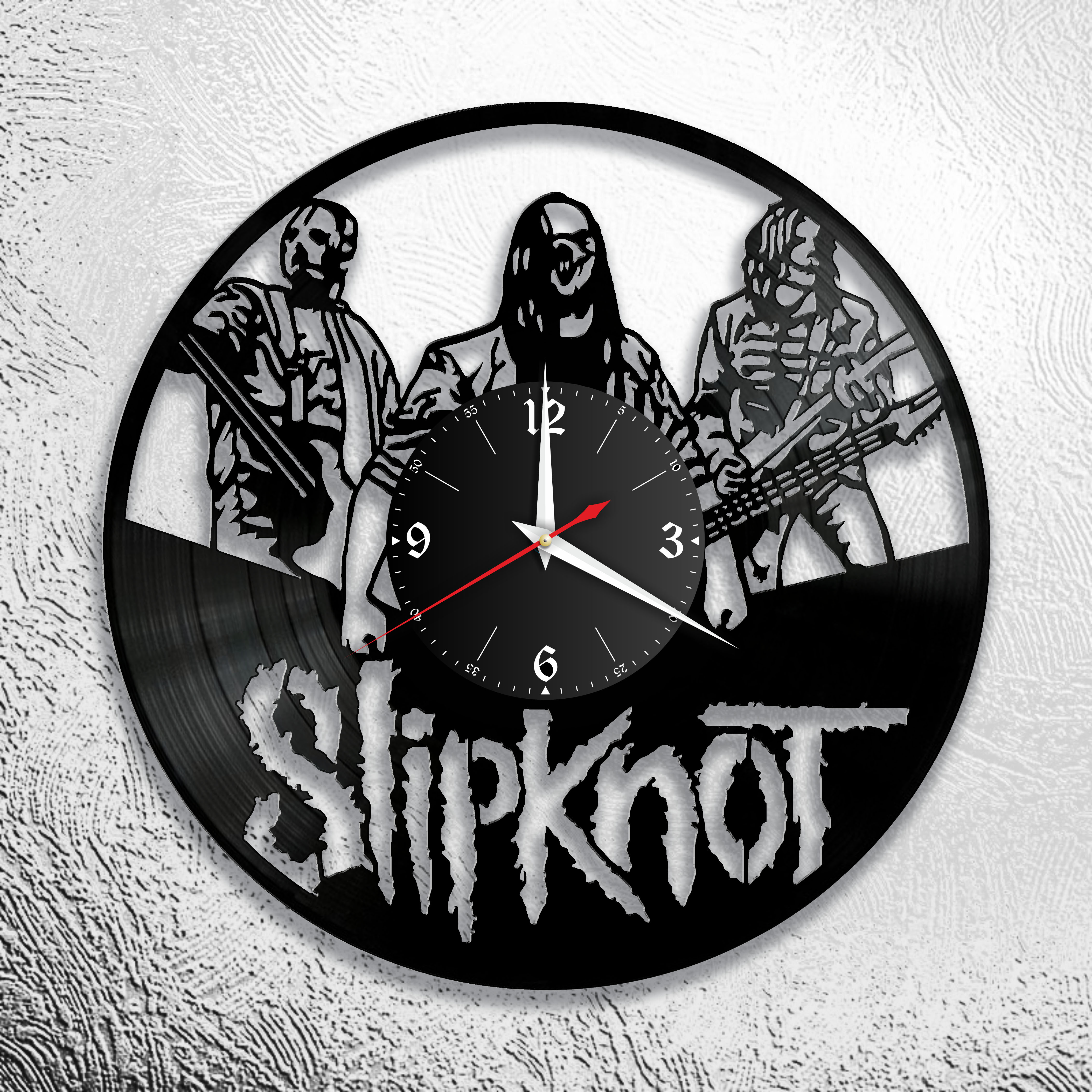 Часы настенные Slipknot 0711 из виниловой пластинки