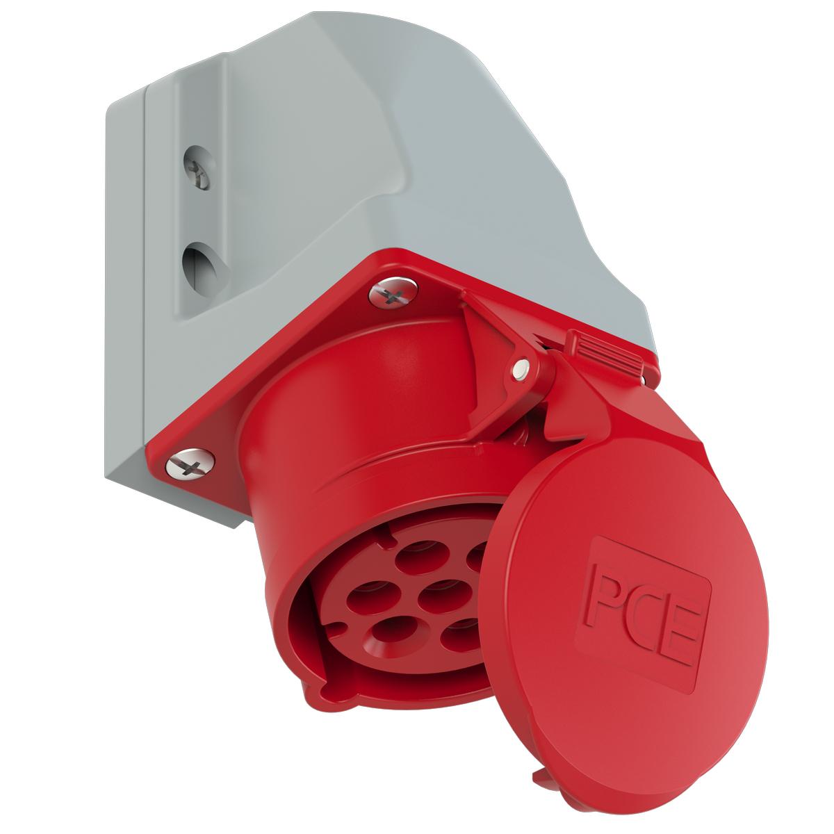 Силова розетка настінна PCE 6P+E IP44 16A 400V (117-6v) Силова розетка настінна PCE 6P+E IP44 16A 400V (117-6v)