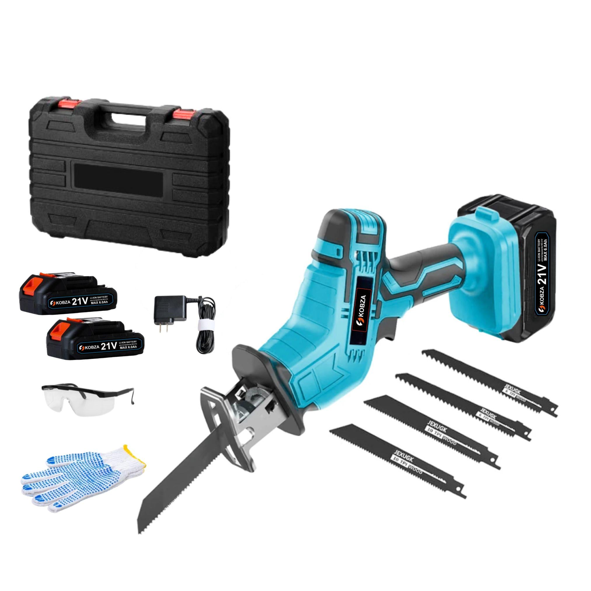 Электропила сабельная KOBZA в кейсе для хранения Синий (SHBPUL-1353)