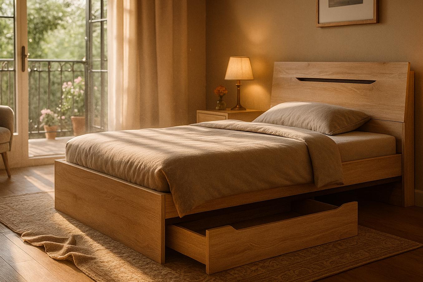 Кровать Мастер Форм Аякс с ящиком 1450х2000х870 мм Дуб сонома/Венге магия (21038) Кровать Мастер Форм Аякс с ящиком 1450х2000х870 мм Дуб сонома/Венге магия (21038)