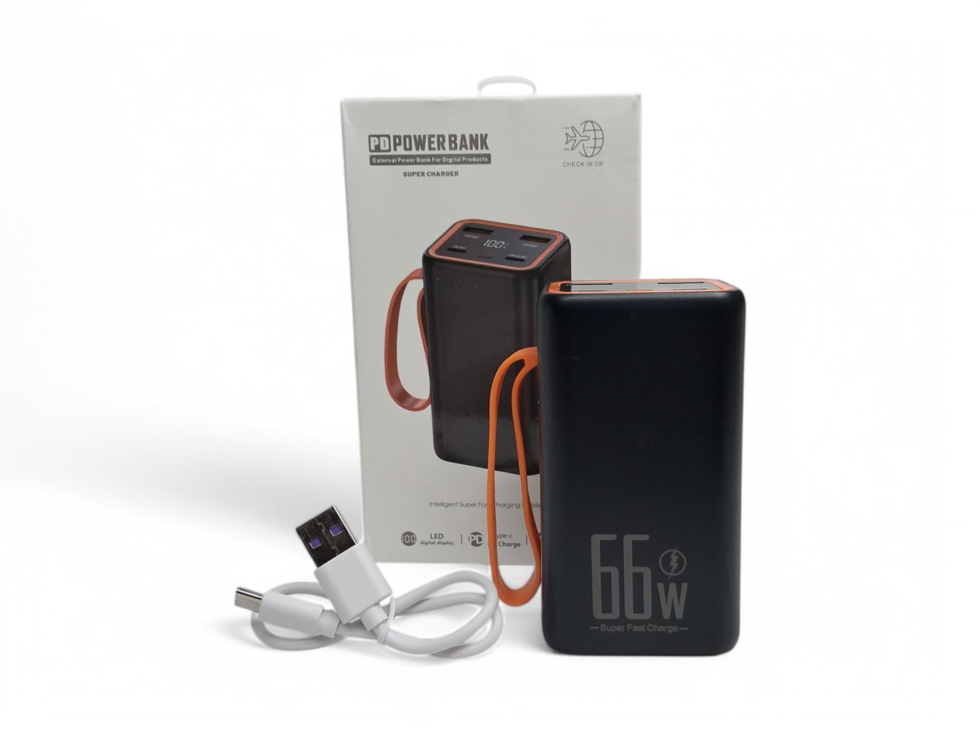 Повербанк PD SUPER CHARGER 66W 20000 mAh Black (300003-64)