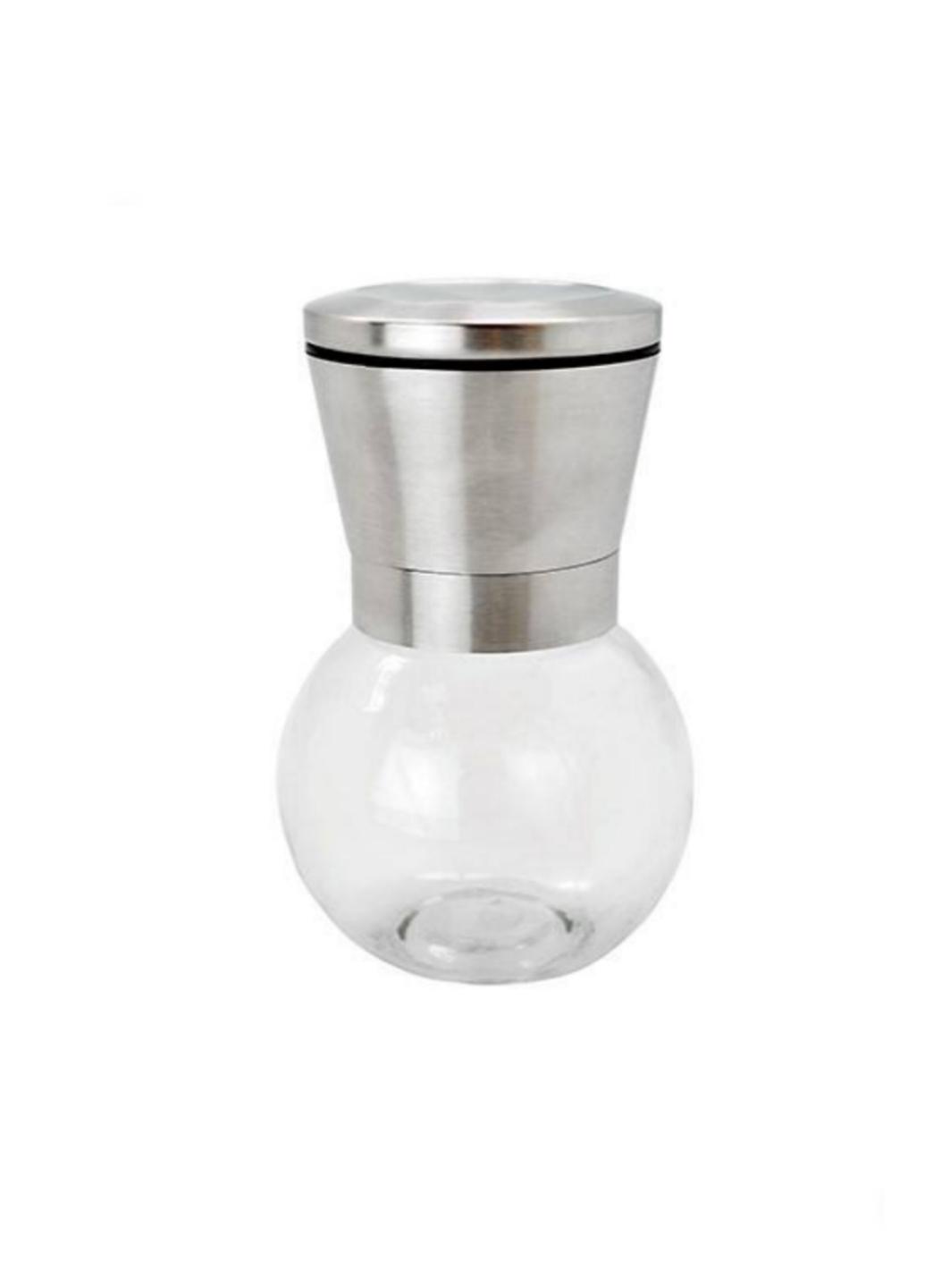 Мельница для специй Stenson с керамическими ножами 8х12,5 см Серый (2071М)