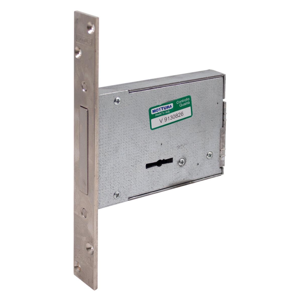 Замок Mottura 40701500056 1 ригельний малий Хром