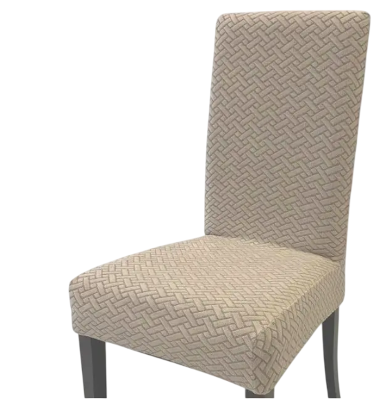 Чохол на стілець універсальний Цеглинки 50634 Бежевий (8-6-4500347)