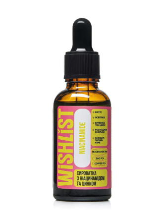 Сироватка Wishlist Niacinamide Serum з ніациамідом та цинком 30 мл (WL-01-656)