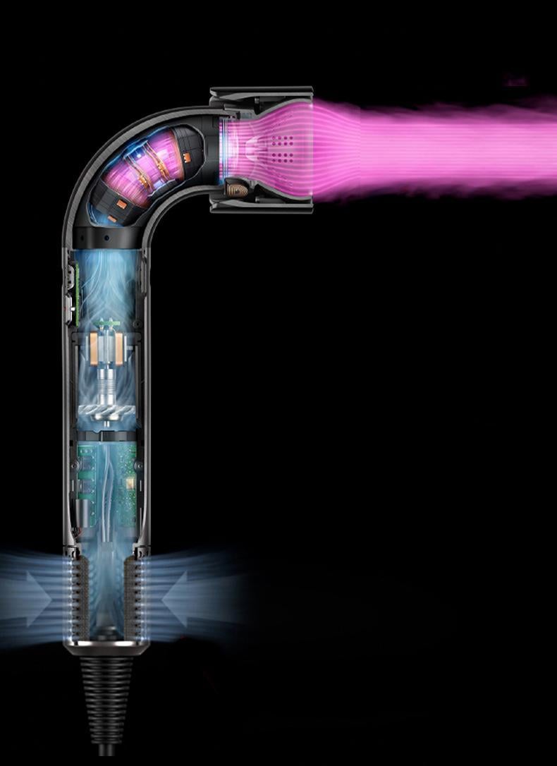 Фен-стайлер для волосся Supersonic HD18 R 1200 Вт з негативними іонами Фіолетовий (HD18RZ) - фото 9