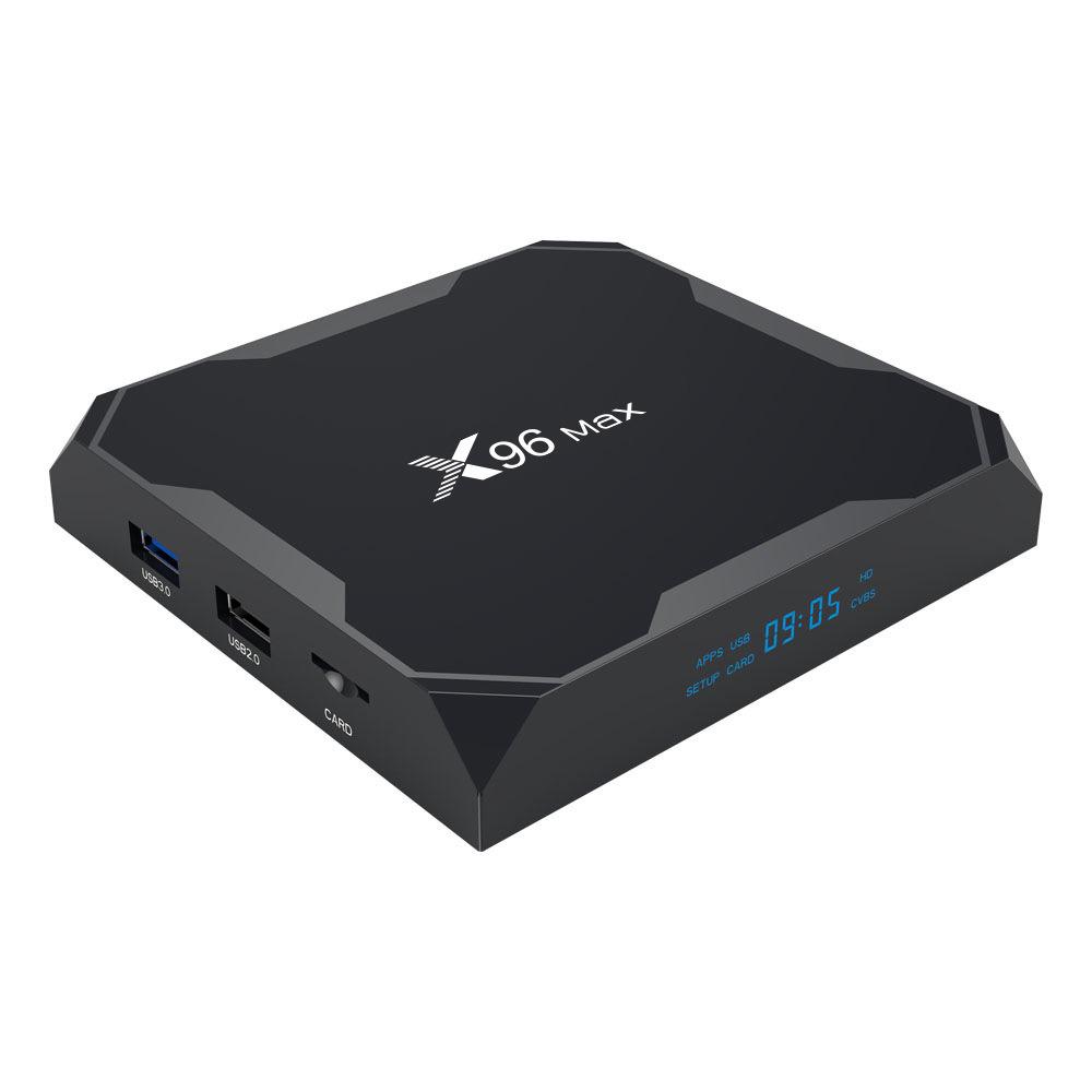 Смарт-приставка Amlogic X96Max-4К 4/64 Android 9.0N 4 ядерный процессор с пультом (cdc268bf)