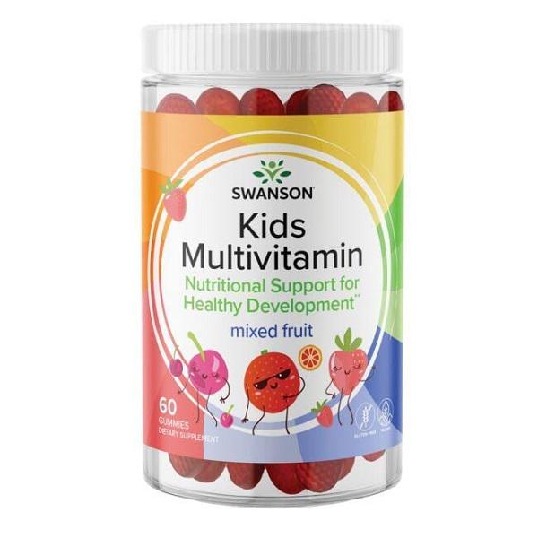 Вітамінно-мінеральний комплекс для дітей Swanson Kids Multivitamin 60 Gummies Mixed Fruit (000019992)