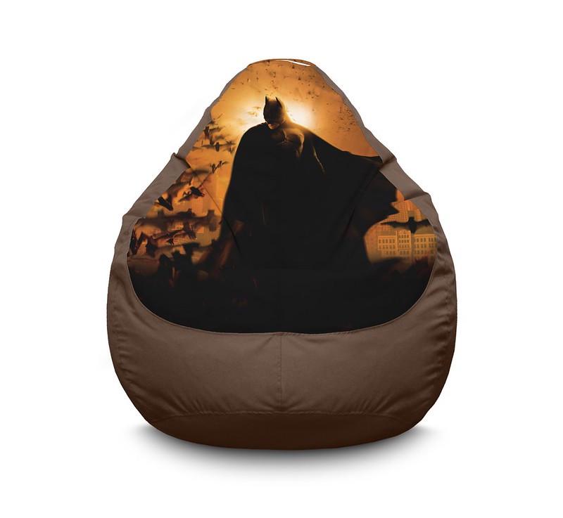 Кресло мешок iPuff Batman Sunset Оксфорд XXXL 100х135 см Коричневый