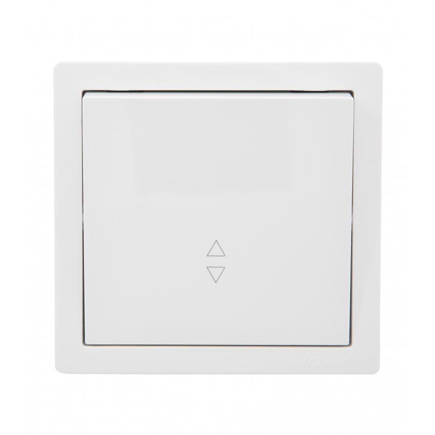 Вимикач одноклавішний Lezard Leto прохідний Білий (752-0200-105)