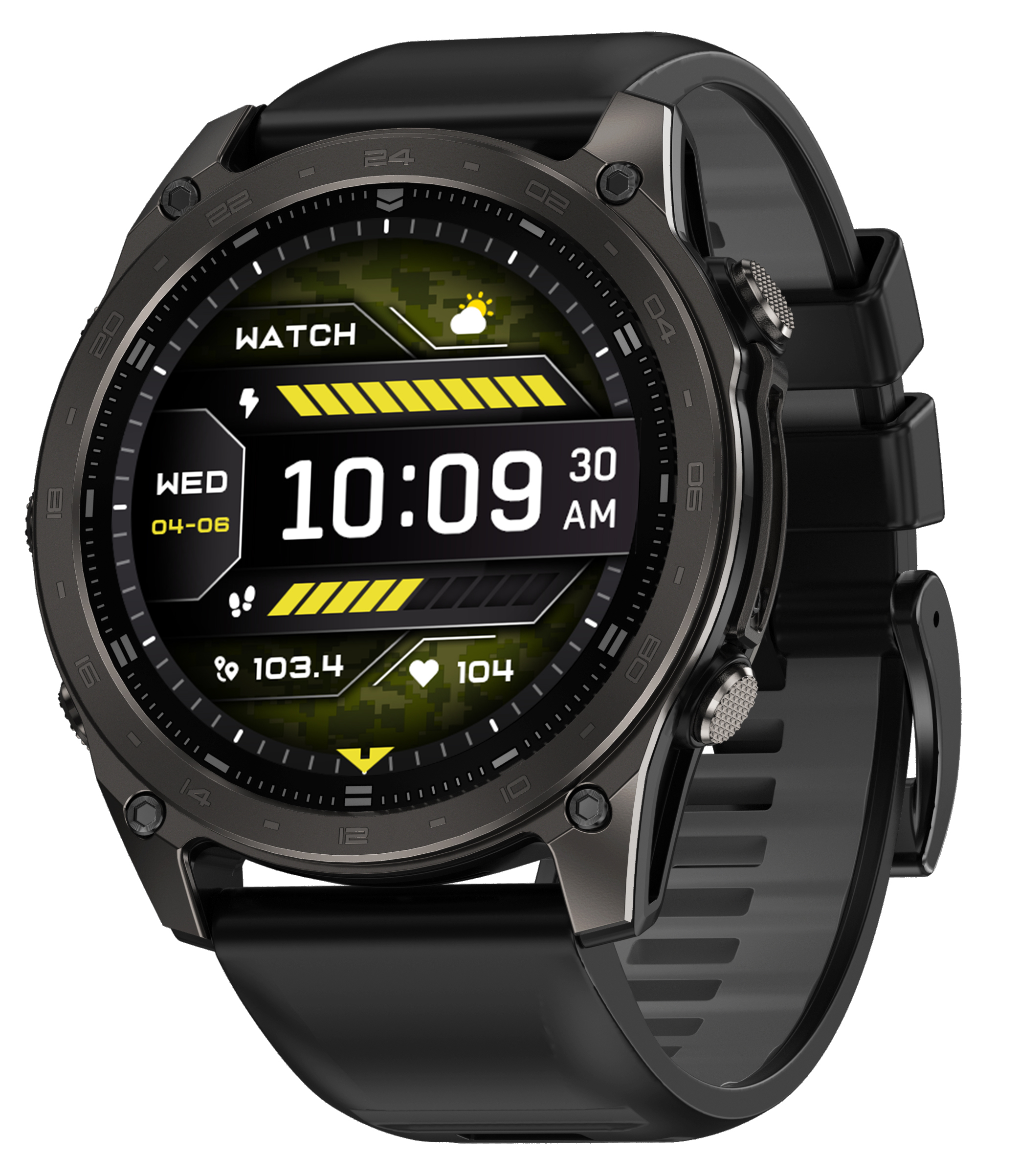 Тактичний смарт-годинники UWatch Tactix 8 Pro компас/барометр/альтитуда Black Тактичний смарт-годинники UWatch Tactix 8 Pro компас/барометр/альтитуда Black