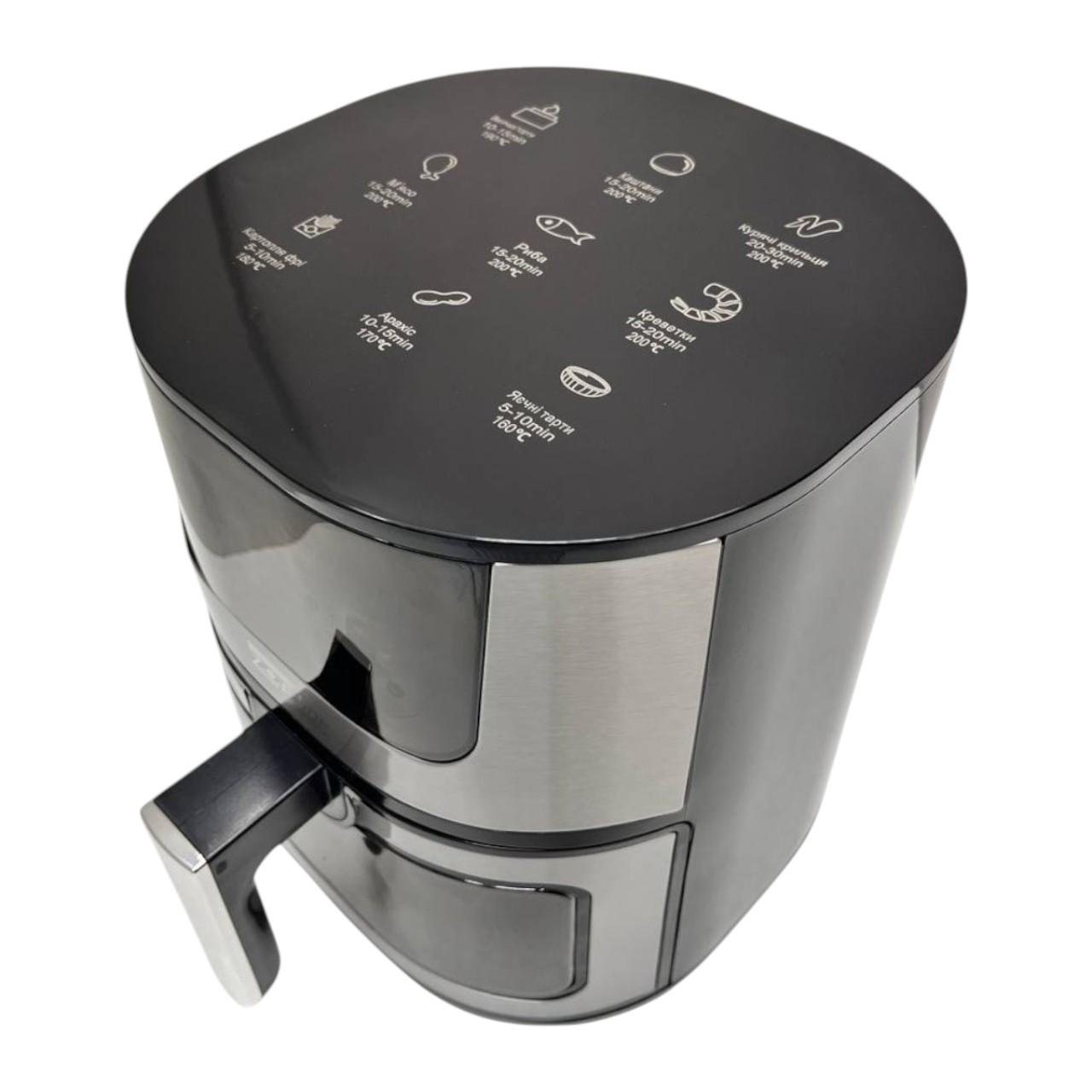 Мультипіч-повітряна фритюрниця Zepline ZP-142 з таймером та оглядовим віконцем 3500 Вт 8 л (є290) - фото 4 Мультипіч-повітряна фритюрниця Zepline ZP-142 з таймером та оглядовим віконцем 3500 Вт 8 л (є290) - фото 4